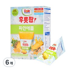 돌 후룻팝 파인애플 8p, 62ml, 6개