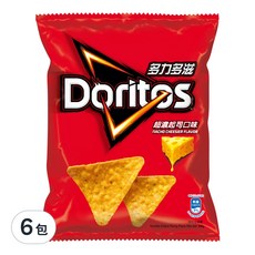 Doritos 多力多滋 玉米片 超濃起司, 68g, 6包