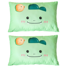 Aileen Kids DTP材質 動物圖案枕頭套 Set 2入, 40x60公分 聚酯纖維, 40*60cm, 恐龍款 Dino