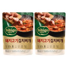 CJ bibigo 泡菜豬肉鍋調理包, 2包, 460g