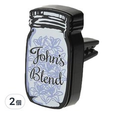 John's Blend 車用造型香氛夾, 空調出風口固定, 經典白麝香, 白麝香, 2個