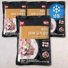 외갓집 1978 고기곰탕 (냉동), 500g, 4개