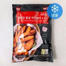 외갓집 케이준 통살치킨텐더 + 소스 2종 세트 (냉동), 1.2kg, 1개