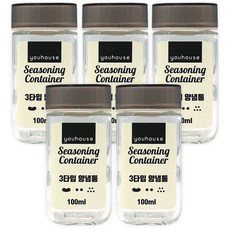 유하우스 3타입 양념통 100ml, 5개, 단품