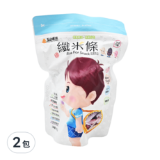 玉山碾米 纖米條 綜合口味, 無麩質, 100%國產米, 非油炸物, 無膨鬆劑, 無防腐劑, 無色素, 60g, 2包