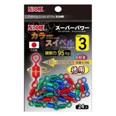 SAME 莎美 強力彩色轉環, 24入, 日本製造, 3, 1包
