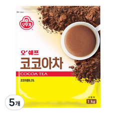 오뚜기 오쉐프 코코아차, 1kg, 5개