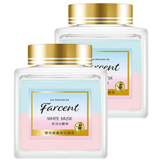 Farcent 香水 室內香氛膏 AA1221BXF 純淨白麝香, 150g, 2罐