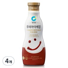 청정원 우리아이 토마토 케찹, 620g, 4개