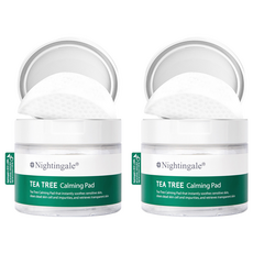 Nightingale 茶樹舒緩爽膚棉片 60片入, 60片, 2個
