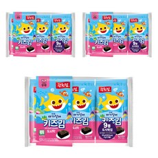 광천김 핑크퐁 키즈 도시락김, 36g, 3개 김, 4g, 27개