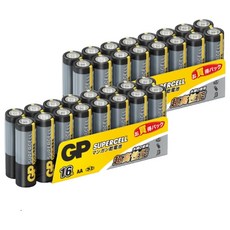 GP Batteries 超霸 超強碳鋅電池 16顆 AA 3號, 2組