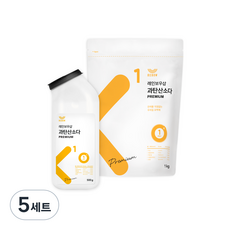 레인보우샵 과탄산소다 프리미엄 500g + 리필 1kg, 5세트