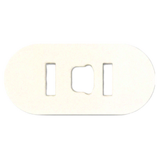 FaSoLa 2孔插座保護蓋 Set, 白色, 3.4x1.7cm, PC/ABS材質, 6入/組, 中國製(日本監製), 2組