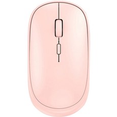 엔보우 블루투스 2채널 무소음 무선마우스 NG02, 핑크