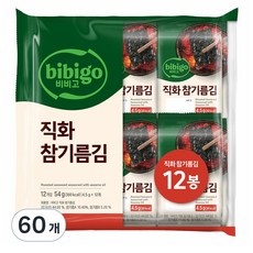 비비고 직화 참기름김, 54g, 5개 54g, 5개