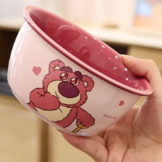 TOY STORY 玩具總動員 萌趣草莓熊 4.75吋樂趣米飯碗, 陶瓷材質, 12.3*6.5CM, DB24-018, 1個