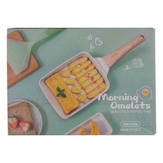 鼎匠 麥飯石玉子燒方形不沾煎鍋- 質感白 (不挑鍋具) 電磁爐、IH爐、瓦斯爐通用 長方形平底鍋 早餐煎蛋餅，1入, 1個