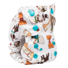 Smart Bottoms Diaper 2.0 布尿布，新生兒 (2.7 - 7.3公斤)，100%PUL防水聚酯, Fido, 1件