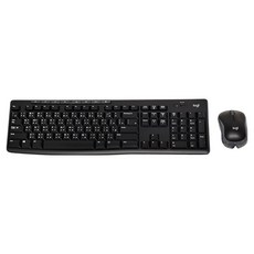logitech 羅技 台灣公司貨 無線鍵盤滑鼠組合 原廠保固, MK270R, 黑色, 一般型