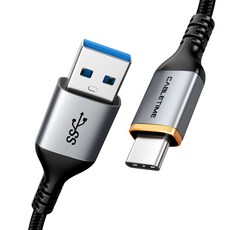 케이블타임 USB3.1 Gen1 C타입 USB3.0 고속충전 케이블 CA40, 2m, 혼합색상, 1개
