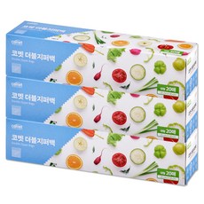 comet 雙拉鍊袋, 20入, 3個, 大(L)