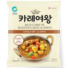 청정원 카레여왕 구운마늘&양파, 108g, 1개