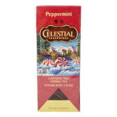 CELESTIAL SEASONINGS 詩尚草本 薄荷茶, 25茶包, 無咖啡因, 1.68g, 25包, 1盒