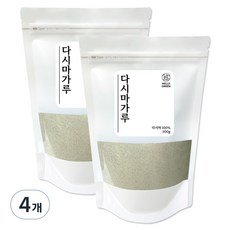 헬로우그린 국산 다시마 가루 팩, 500g, 4개