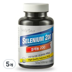 데일리원 셀렌 200, 100정, 5개