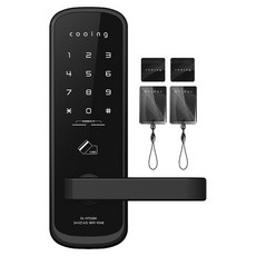 쿠잉전자 무타공 디지털도어락, DL-HT02BK, 고객직접설치