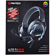 FANTECH HG26 7.1環繞立體聲RGB USB耳罩式電競耳機, 50mm大驅動單體, 可拆卸式麥克風