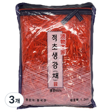 토호식품 적초생강 채, 3개, 1.3kg