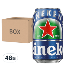 Heineken 海尼根 0.0零酒精啤酒，24罐裝，清爽順口，真空蒸餾技術去除酒精, 330ml, 48罐