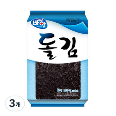 바다맘 돌김 100p, 220g, 3개