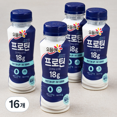 요플레 프로틴 드링크 플레인, 210ml, 16개