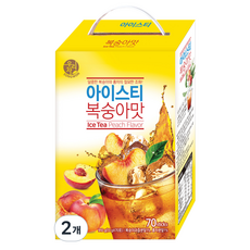 우리차 아이스티 복숭아 70p, 910g, 2개