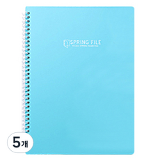 모닝글로리 K컬러 스프링 클리어화일 40P, 민트, 5개