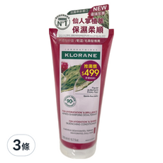 KLORANE 蔻蘿蘭 仙人掌保濕護髮素, 72H長效保濕, 200ml, 3條