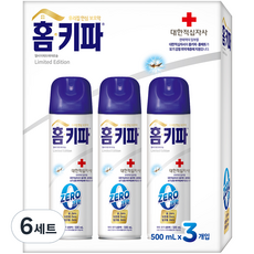 홈키파 대한적십자사 제로 에어졸, 18개, 500ml