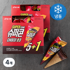 슈퍼콘 초코아이스밀크 5+1 (냉동), 900ml, 4개