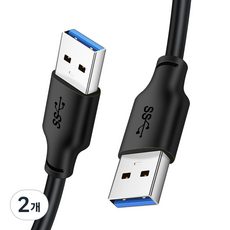 케이블타임 USB3.0 A타입-A타입 연장 케이블 Max 5Gbsp CA10, 2개, 2m