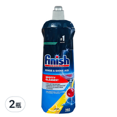 finish 光潔劑 洗碗機專用 檸檬 平輸品, 800ml, 2瓶