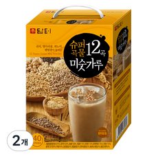 담터 슈퍼 곡물 12곡 미숫가루, 800g, 2개