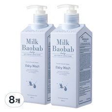 밀크바오밥 베이비 워시 올인원클렌저, 500ml, 8개