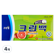 크린랲 크린백 중 25 x 35 cm, 중(M), 400개입, 4세트
