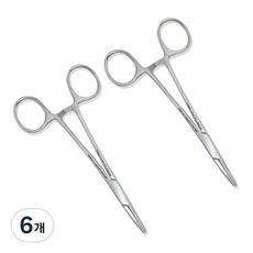 의료용 포셉 겸자 곡선 12.5cm, 6개 6개