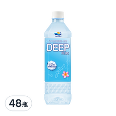 OKINA 益生菌水 DEEP PLUS, S12益生菌補充, 無甜味, 乳酸風味, 含12種輕暢益生菌, 850ml, 48瓶