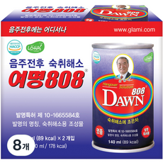 그래미 여명808 숙취해소음료, 140ml, 8개