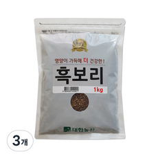 대한농산 흑보리, 1kg, 3개